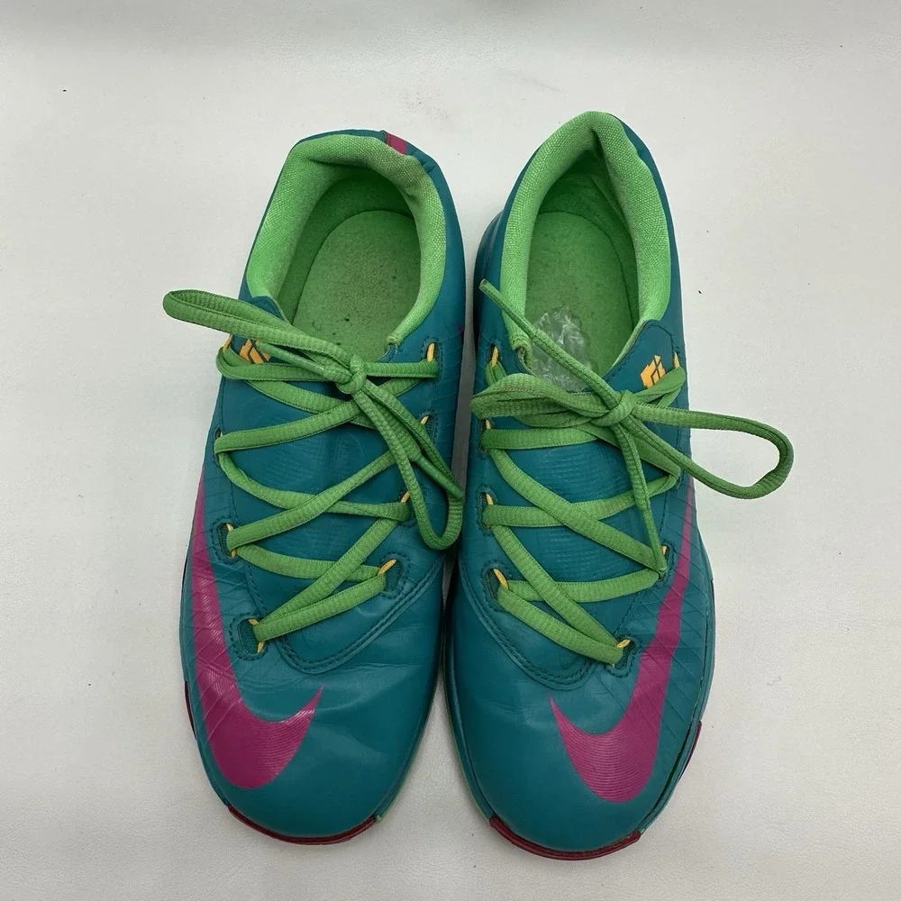Nike KD VI Hero Turbo‎ Youth Green Pink Basketball Shoes Size 3Y 599478-304